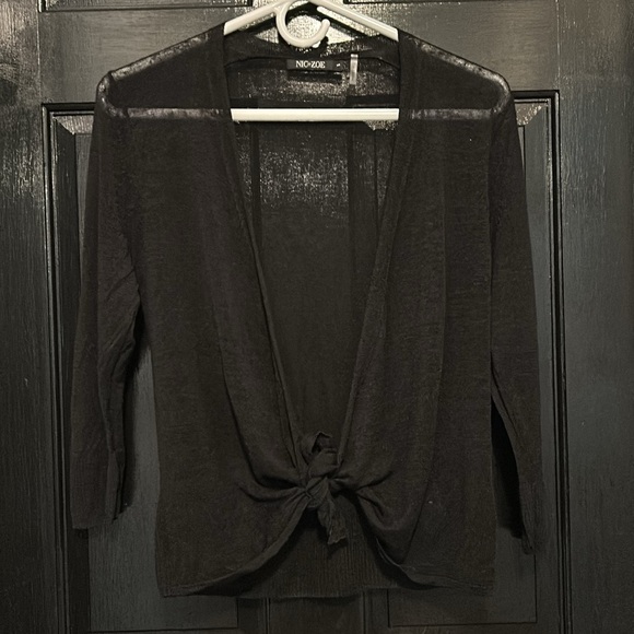 Nic+Zoe Black 4 Way Cardigan Size Small - Picture 3 of 6